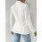 Women'S Elegant Oversized Tailored Blazer Jacket - Solid Color Winter Warmth Long Sleeve Single-Breasted Button Front Closure, Structured Loose Fit Casual to Formal Coat for Office, Business & Casual Attire - Versatile All-Season Outerwear (Autumn/W