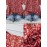 Women'S Red & White Floral Print V-Neck Short Sleeve Blouse - Lightweight Summer Shirt with Relaxed Fit, Machine Washable Nontransparent Fabric, Elegant Casual Top for Beach Outfits, Casual Attire & Semi-Formal Events, Breathable V-Neck Design with
