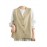 Women's Sleeveless H-Line Regular Fit Jacket - Solid Color Round Neck Winter Coat with Zipper Front Closure, Casual to Semi-Formal Outerwear for Fall & Winter Layering (Blouses/C Dresses under Jacket)