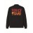 Women's Turkey Squad Graphic Zip-Up Jacket - Black Casual Slim Fit Stand Collar Coat with Pockets, Machine Washable Fall Winter Outerwear