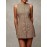 Women'S Elegant Plaid Sleeveless Dress with Front Buttons, Round Neck, Short Casual Style for Office, Formal Events, Daily Wear, Autumn and Winter Wear, Casual Event Dress | Checkered Pattern Dress | Polyester Fabri